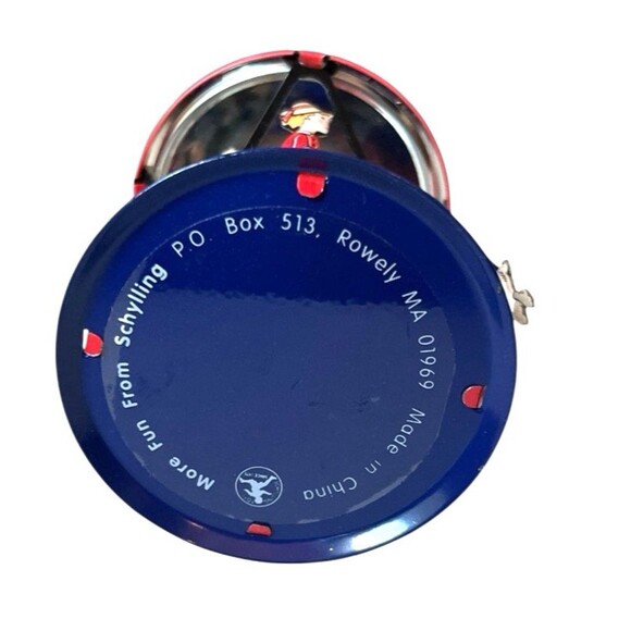 Vintage 1999 Schylling Pull & Spin Classic Tin Carousel Toy Dog Pig Rabbit Horse - Picture 7 of 7